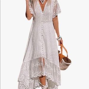 Maxi, lace wedding style dress